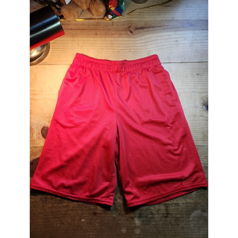 Starter Boys Basketball Shorts, Red  Polyester, Large (10-12),  Lined, Pockets